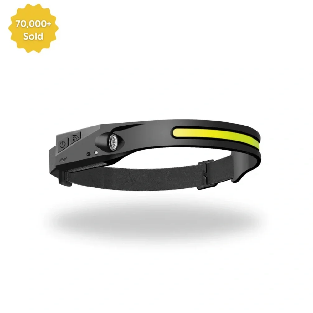 LUM LED Headlamp Headlight Torch Flashlight Work Light Bar Head Band Lamp USB US